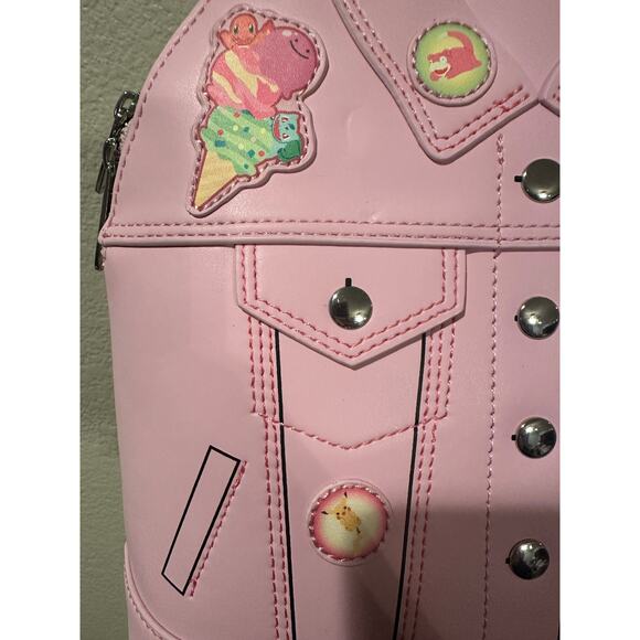 NWT Loungefly Pokemon Ice Cream Denim Jacket Mini Backpack Purse Bag - Picture 2 of 6